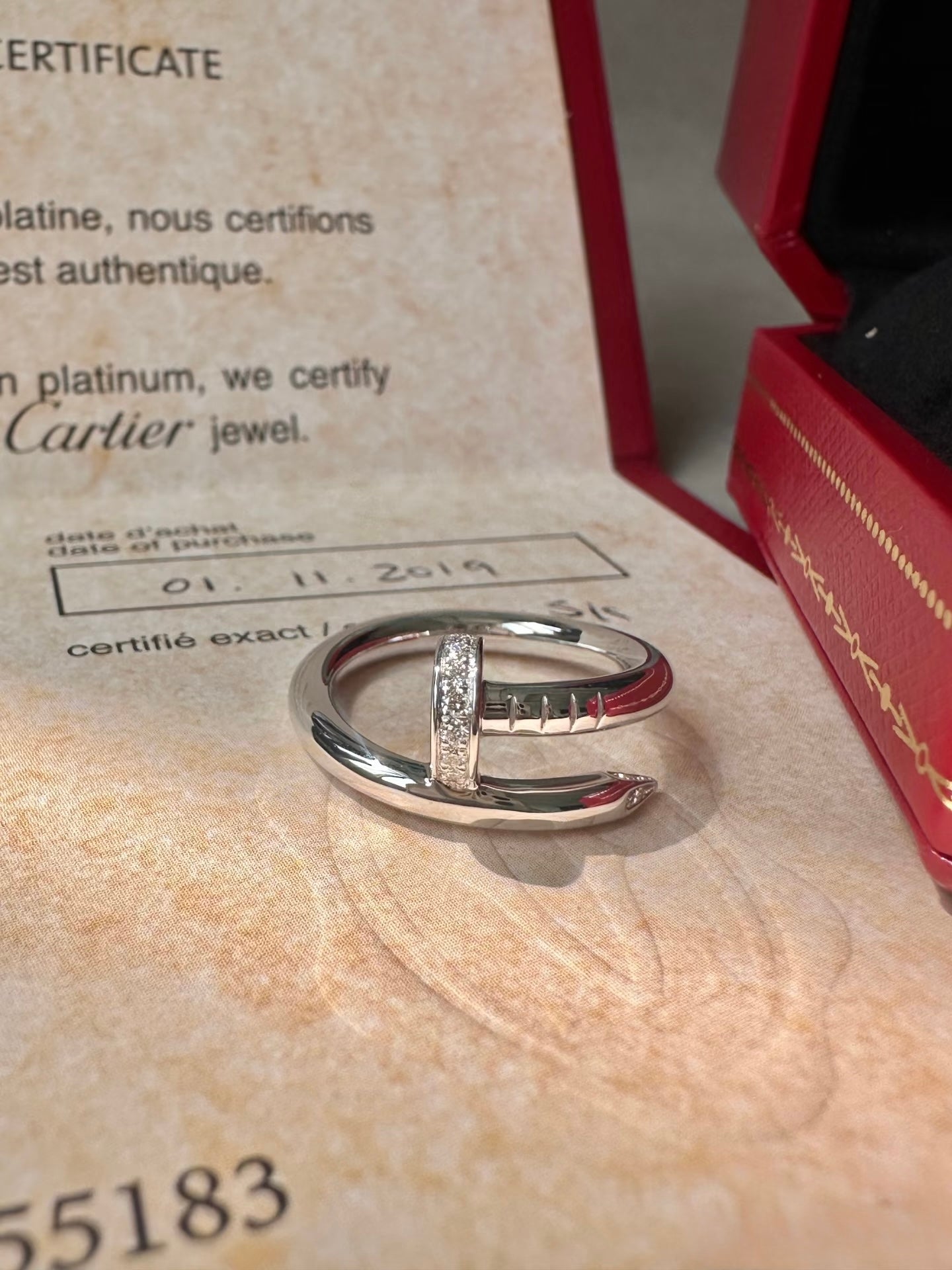 Cartier Juste Un Clou Rings, Classic Model , Diamond