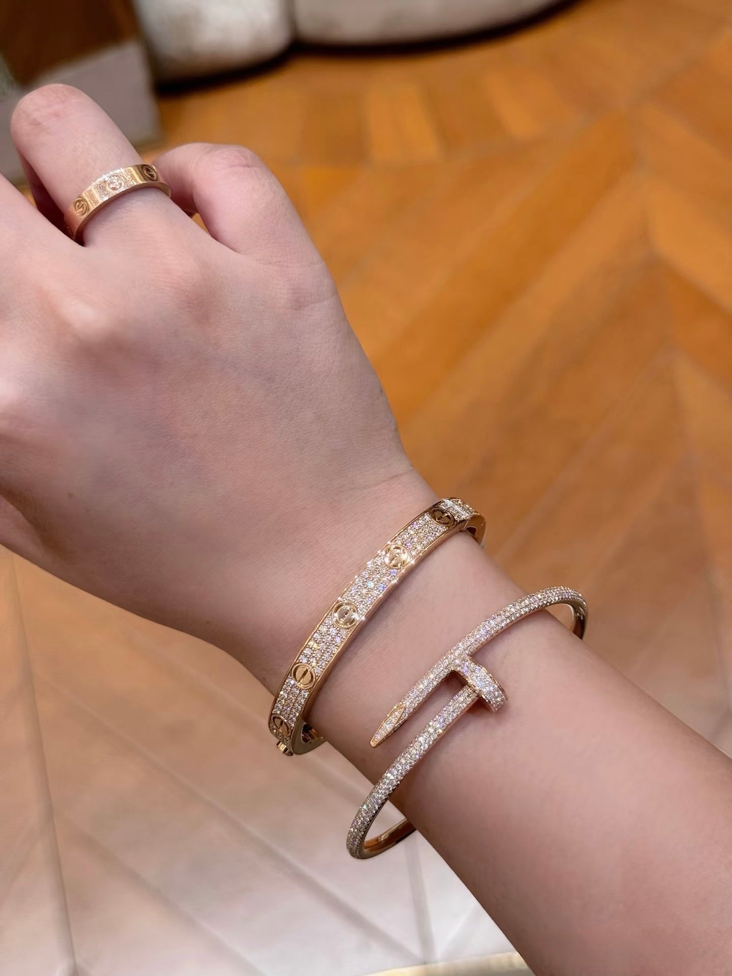 Cartier Love Bracelets, Classic Model, Paved