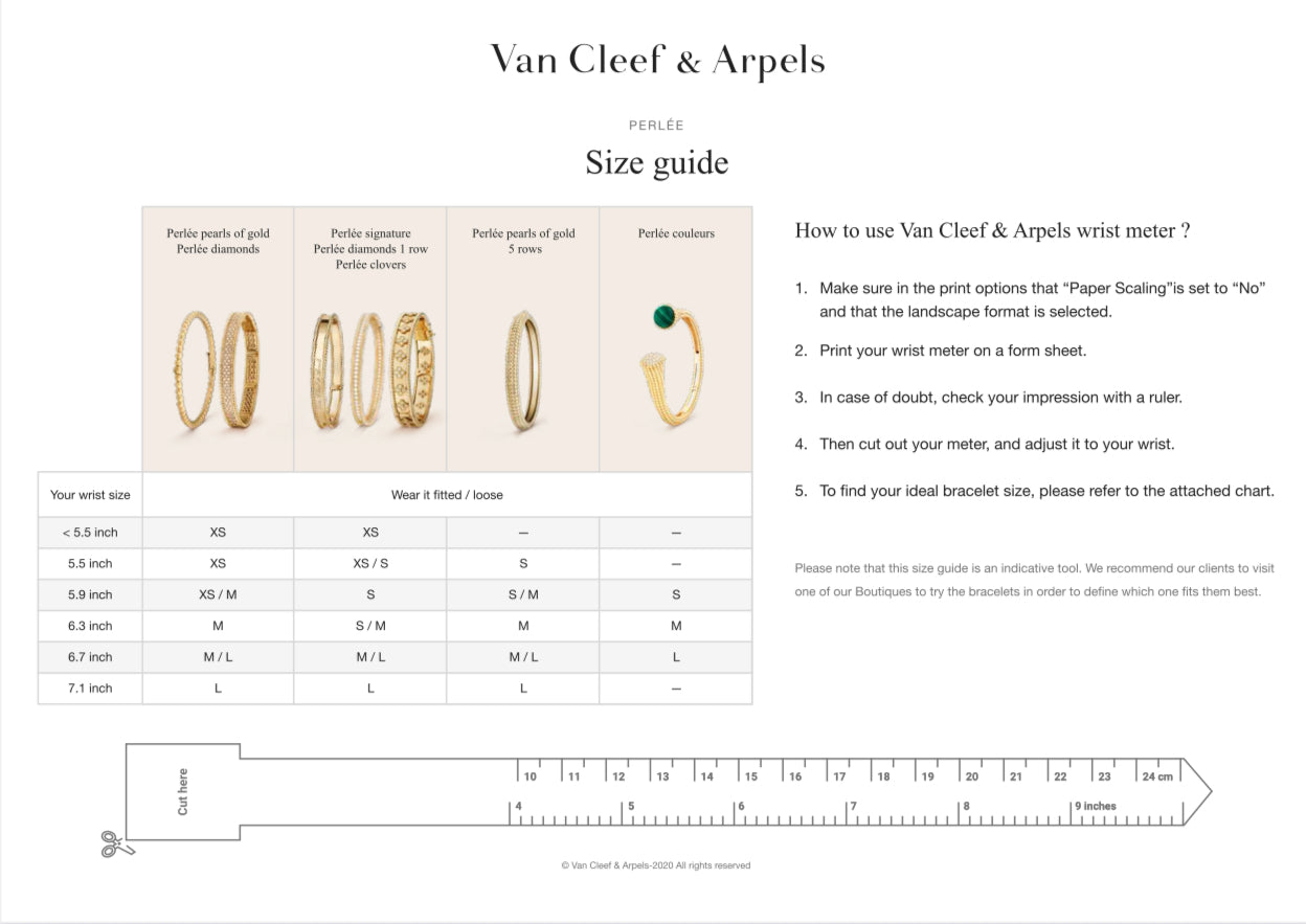 VCA Perlee Bracelets 18K Yellow Gold