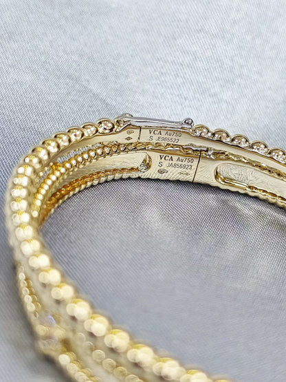 VCA Perlee Bracelets 18K Yellow Gold
